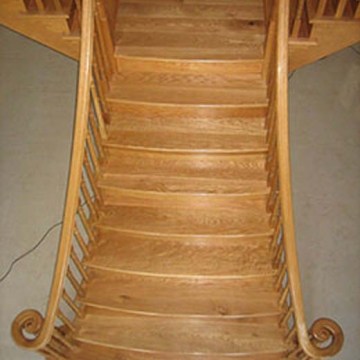 Doubled Curved Stair Manufacture