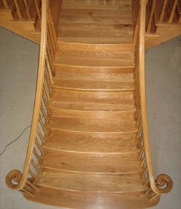 Doubled Curved Stair Manufacture